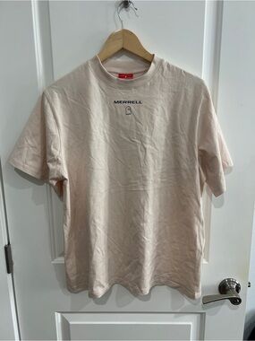 Merrell x Lonely Ghost Tee Light Peach sz S